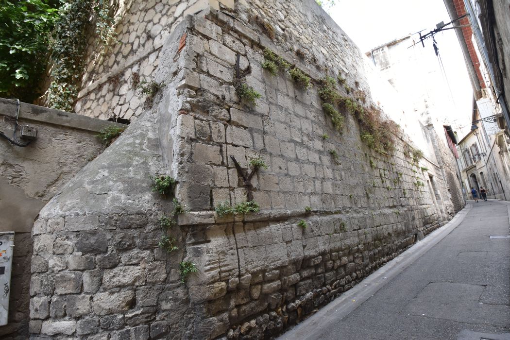 mur de clôture situé face au n°19 de la rue du cloître (ancienne rue des Capelans)