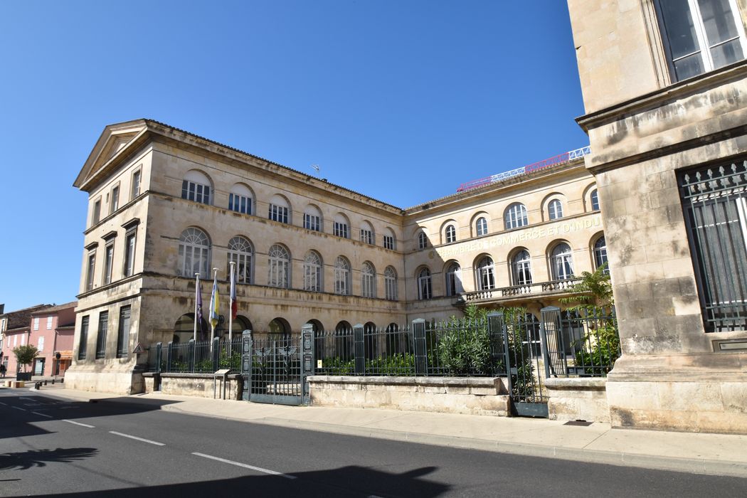 aile sud sur la cour d’honneur, façade nord-est