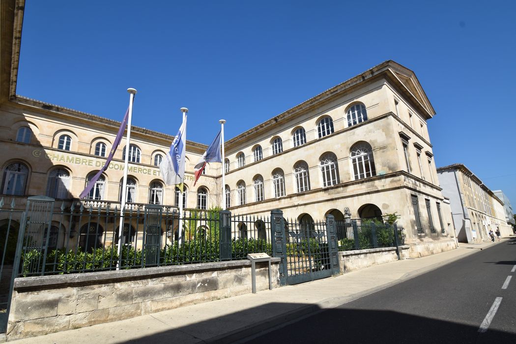 aile nord sur la cour d’honneur, façade sud-ouest