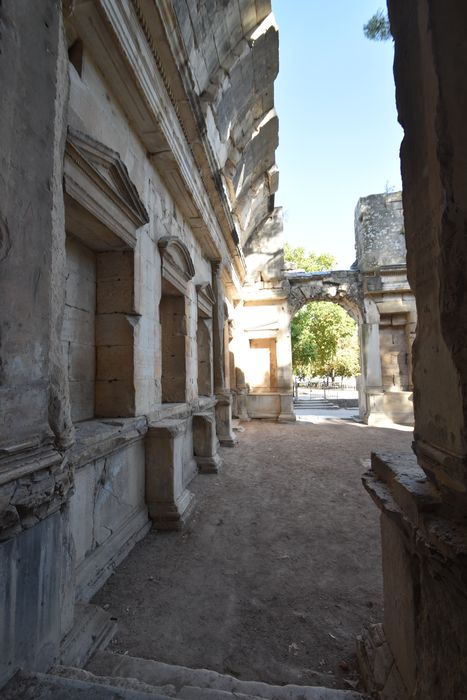 vue partielle des vestiges du temple de Diane