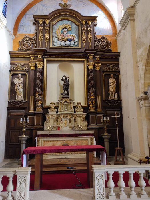 Retable, statue du maître-autel : saint Jean-Baptiste