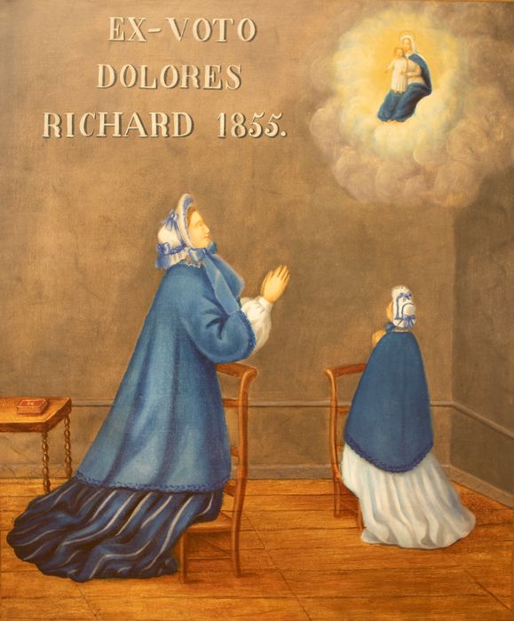 tableau ex-voto : remerciement à Vierge de Dolores Richard