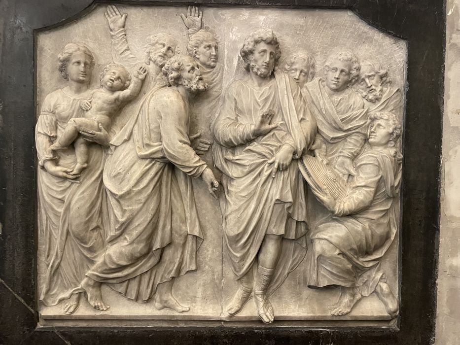 bas-relief : Élection de saint Ambroise