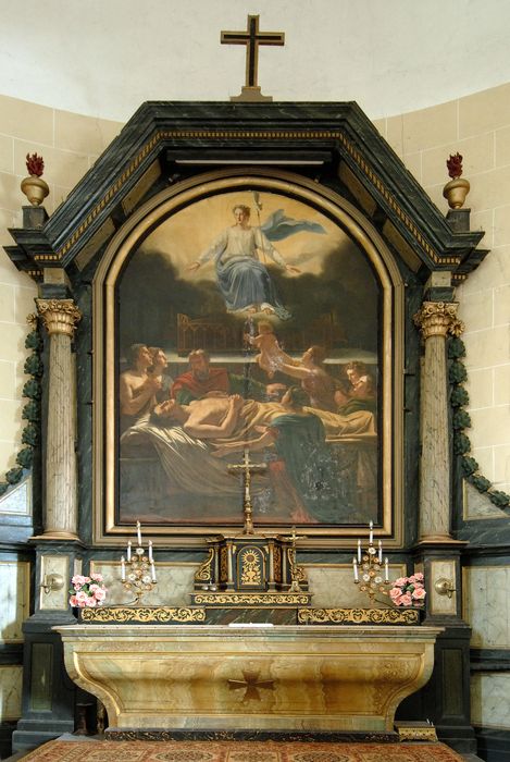 maître-autel, retable, tableau : Miracle de sainte Geneviève - © Ministère de la Culture (France), Médiathèque du patrimoine et de la photographie, diffusion GrandPalaisRmn Photo