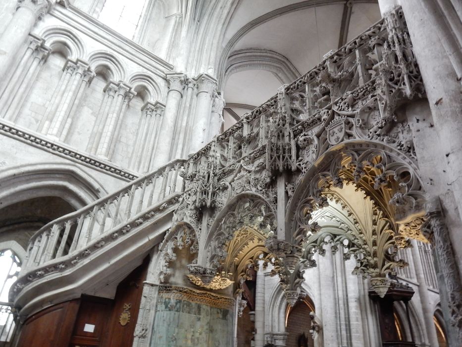 jubé depuis le choeur, vue partielle