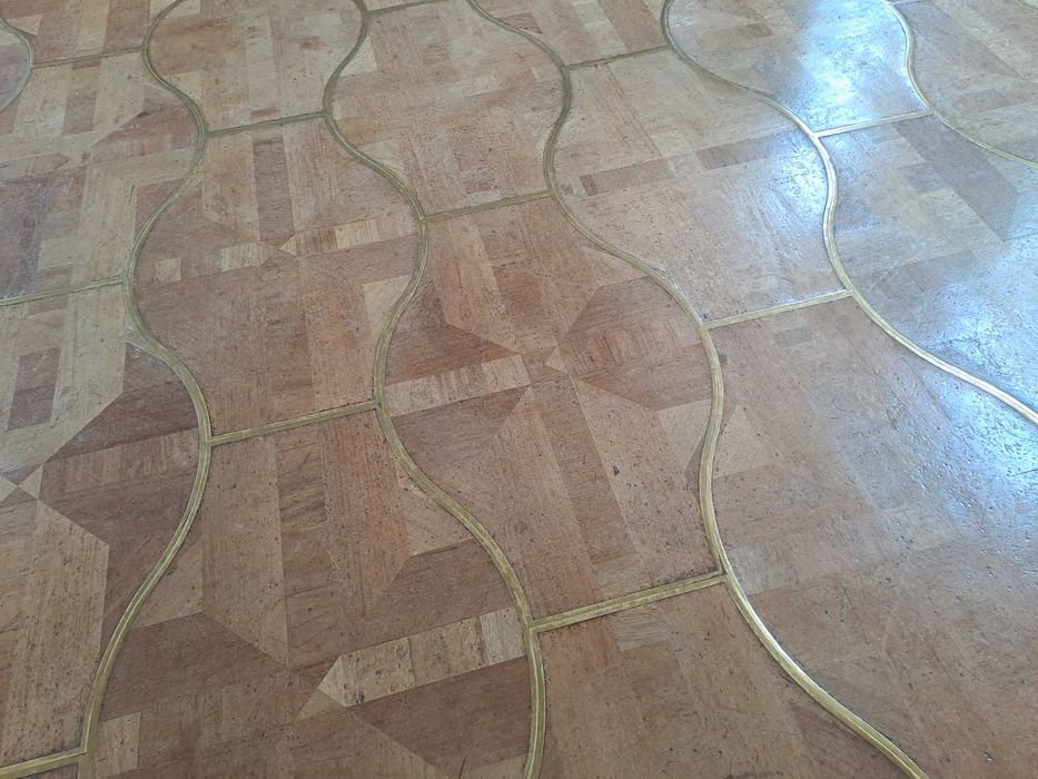 actuelle salle-à-manger, vue partielle du parquet