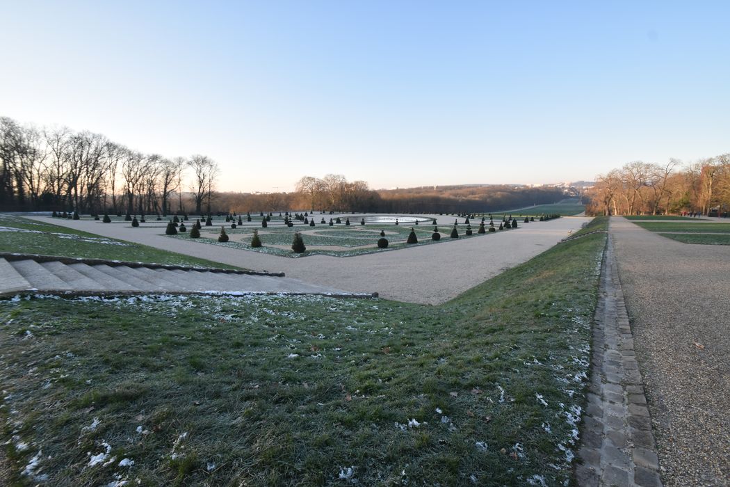 parc, grande perspective en direction de l’Ouest