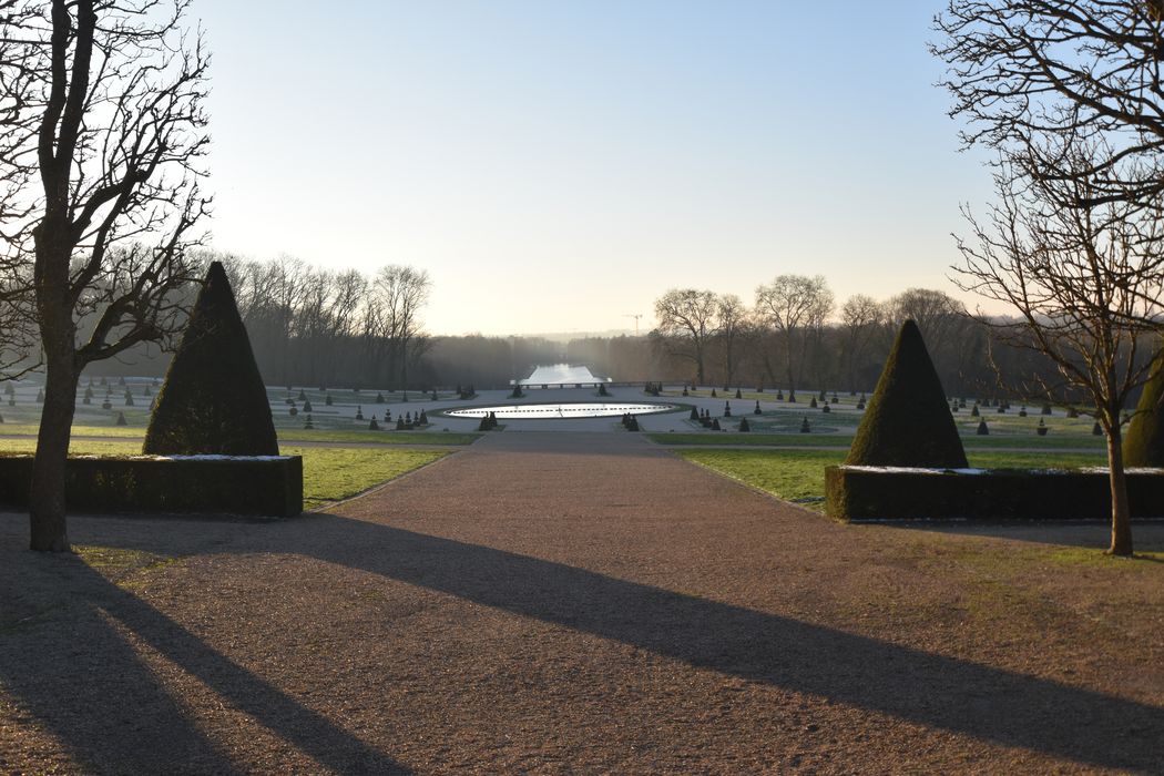 parc, grande perspective en direction du Sud