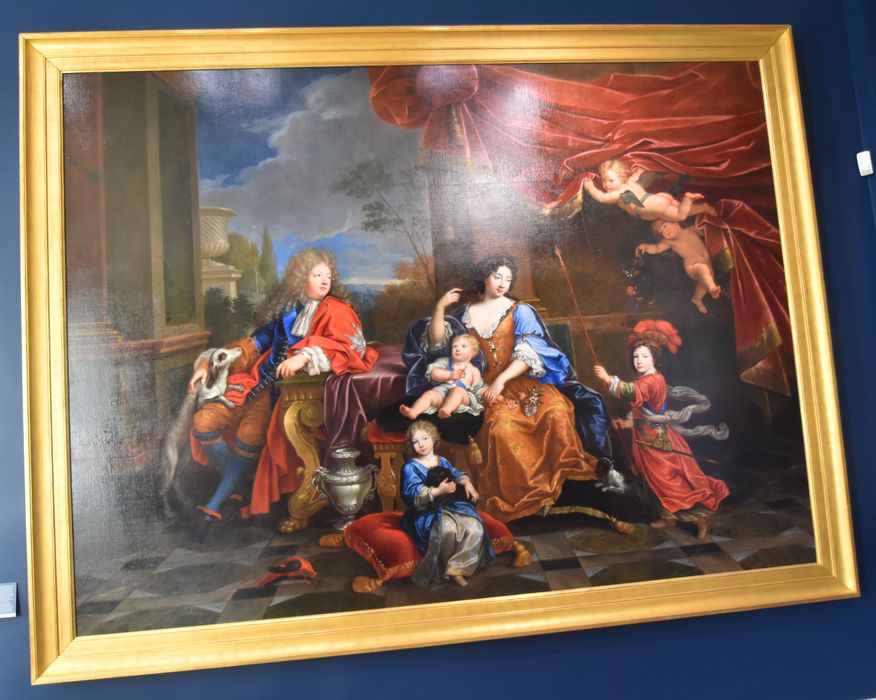 tableau : le grand dauphin Louis de France, fils de Louis XIV mort en 1711, et sa famille