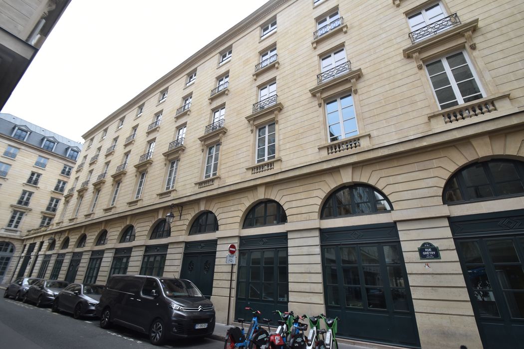 façades sur rue des n°1, 3 et 5