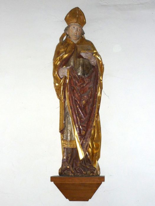 Statue : saint Léger d'Autun ou saint Nicolas de Bari (?)