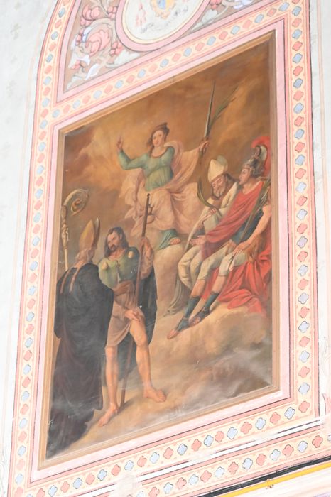 tableau : Saint Roch et quatre personnages 
