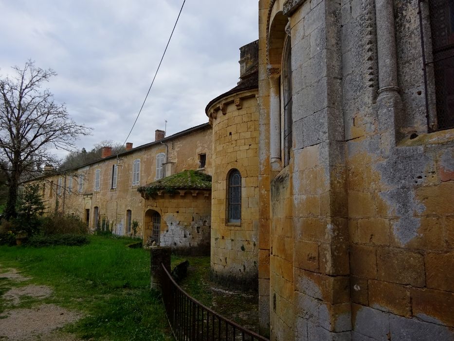 abside de l’église abbatiale, aile est, façade est, vue partielle