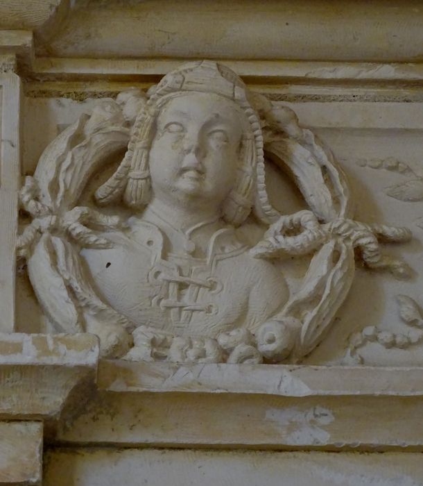 cloître, porte dite Royale, détail décoratif