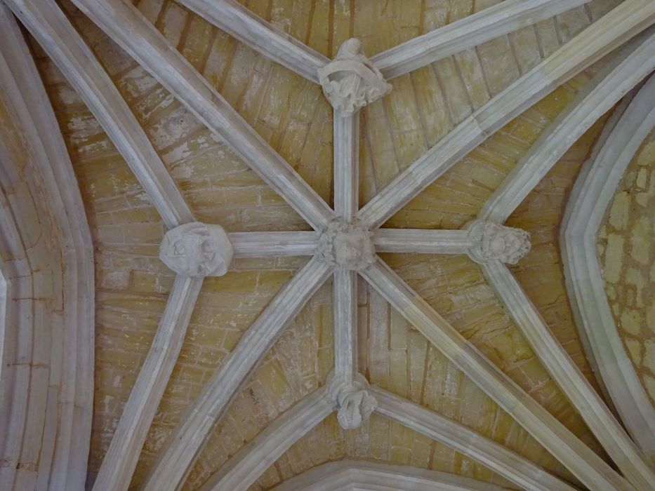 cloître, vue générale d’une des voûtes