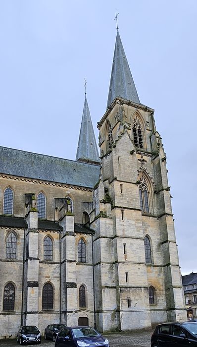 façade latérale nord, vue partielle