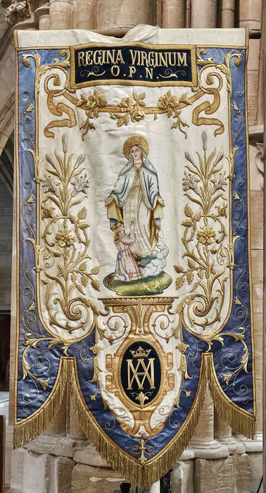 bannière de procession : Vierge de l’Immaculée Conception