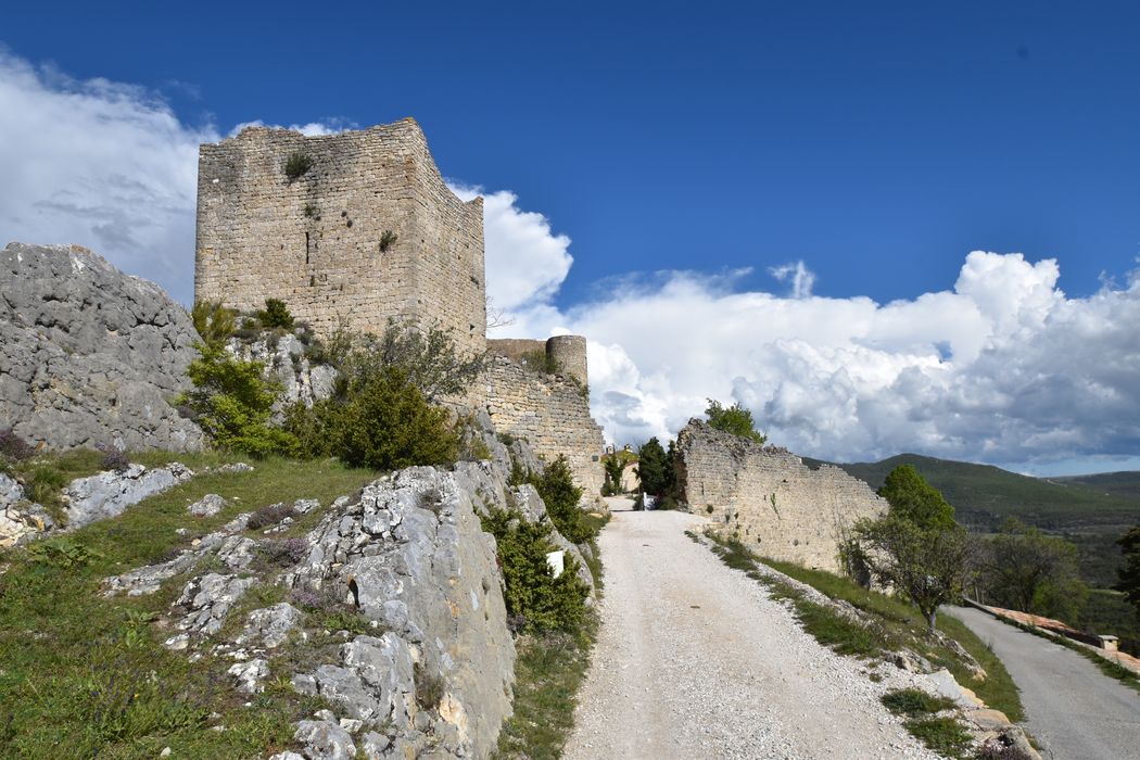 vue générale des remparts depuis l’Ouest