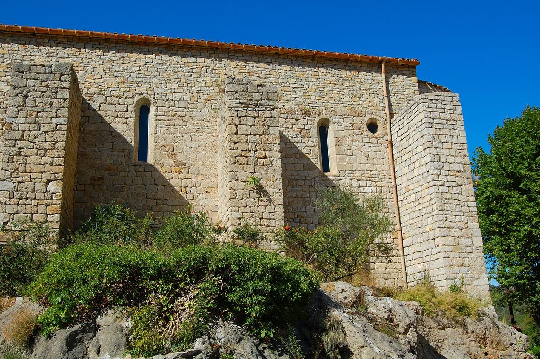 façade latérale sud, vue partielle