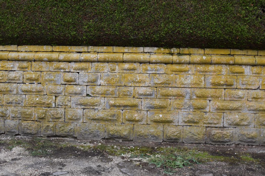 mur de terrassement nord, vue partielle