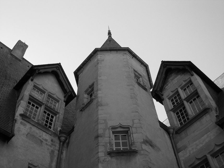 tourelle d’escalier, vue partielle