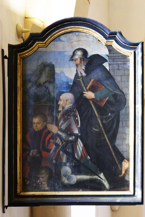 tableau : Guillaume de Visemal, son fils Henri et saint Guillaume