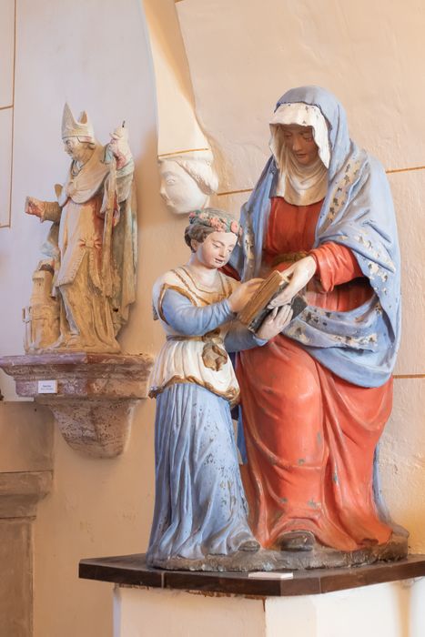 Groupe sculpté : Sainte Anne et la Vierge