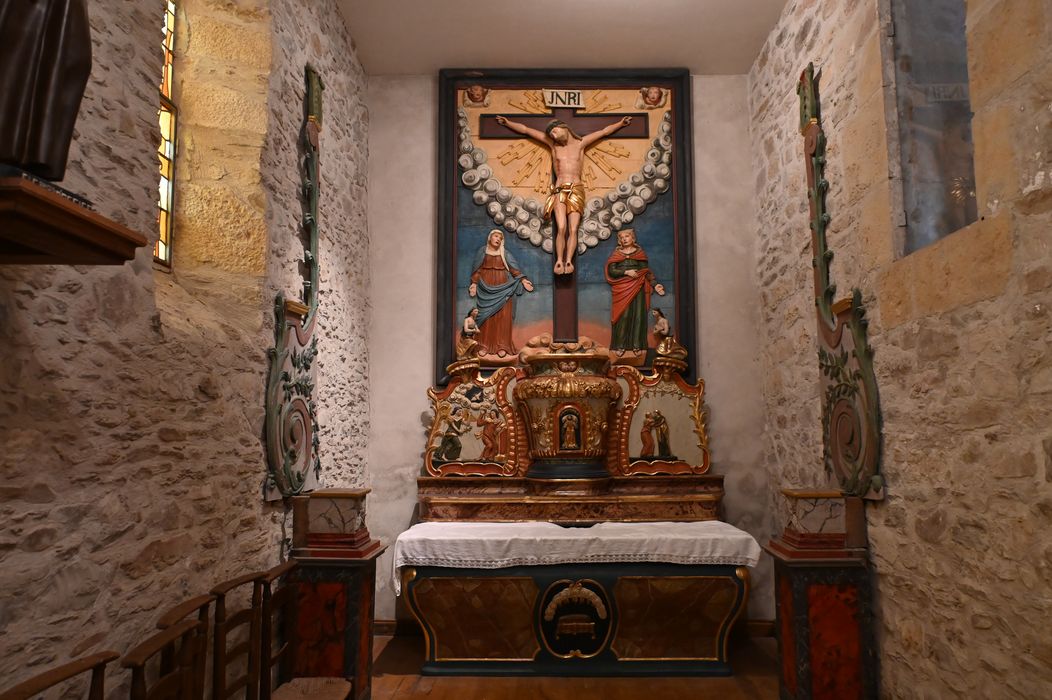 retable, haut-relief : Calvaire