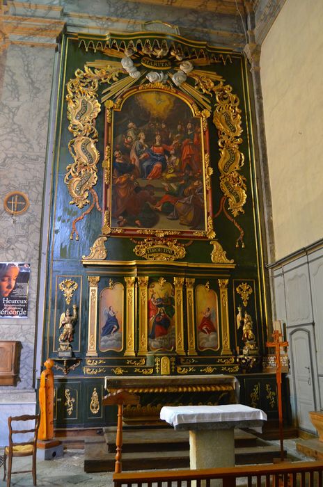 autel, retable du Saint-Esprit, tableau : la Pentecôte