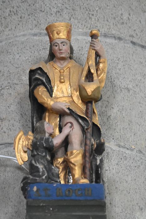 groupe sculpté : Saint Roch et l’ange - © Ministère de la Culture (France), Médiathèque du patrimoine et de la photographie, diffusion GrandPalaisRmn Photo