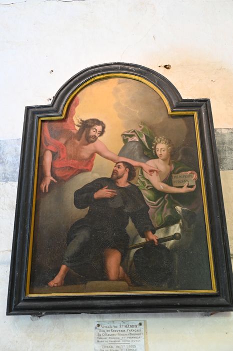 tableau : Apparition du Christ à saint Roch