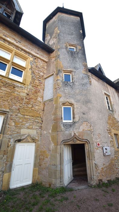 façade ouest, tourelle d’escalier