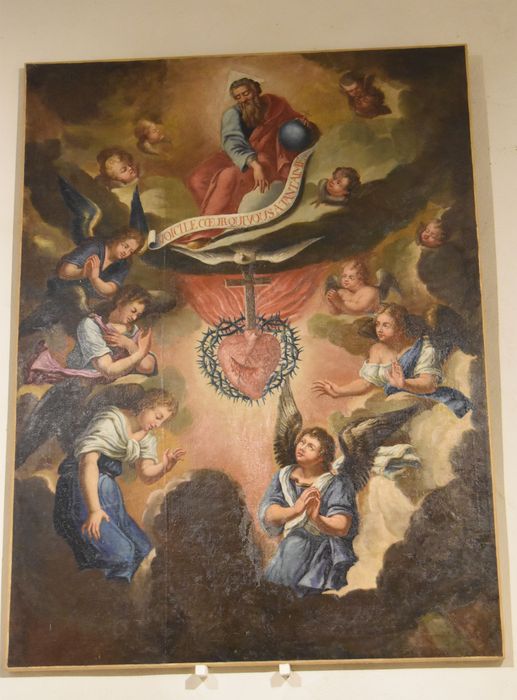 tableau : Sacré-Coeur adoré par les anges