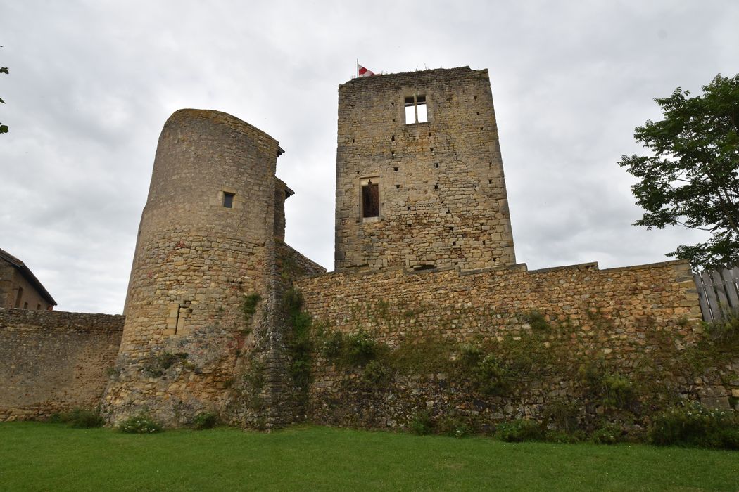 donjon, élévation sud-ouest