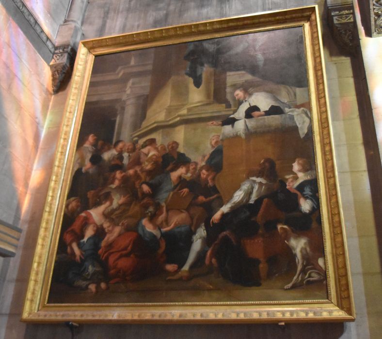 tableau : Saint Vincent de Paul prêchant 