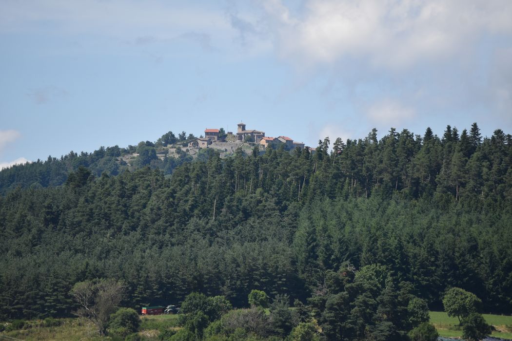 vue générale de l’église dans son environnement depuis le Sud