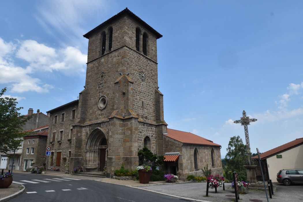 clocher, élévations sud et ouest