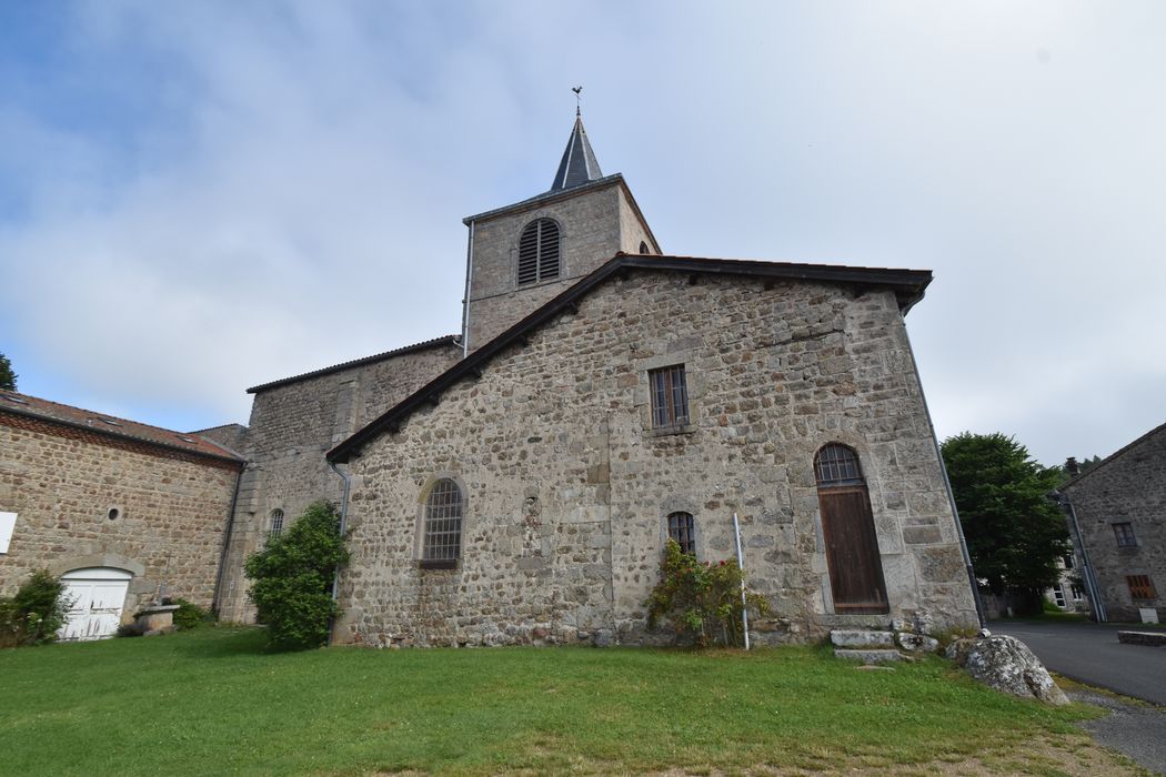 façade latérale sud, vue partielle