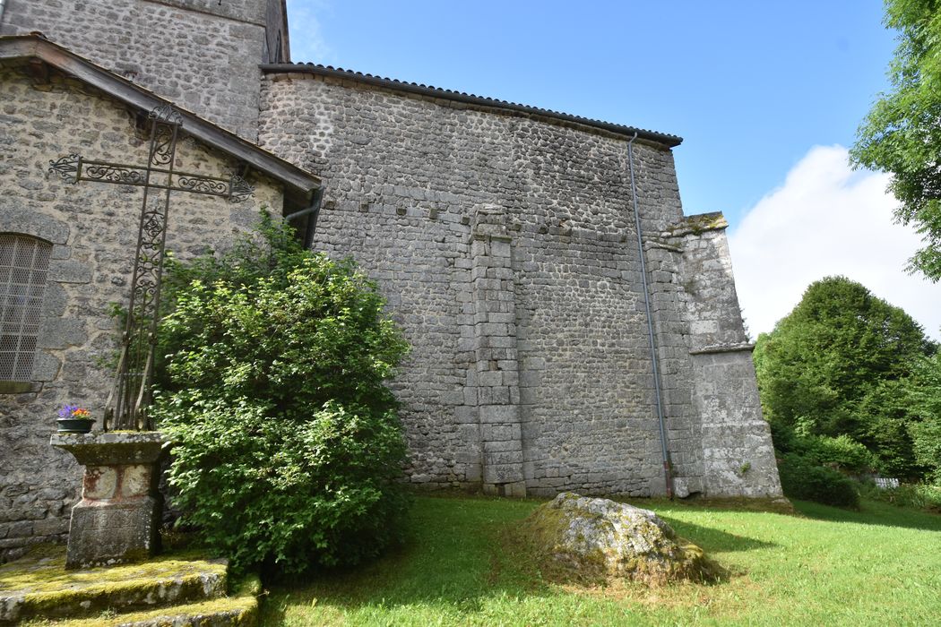 façade latérale nord, vue partielle