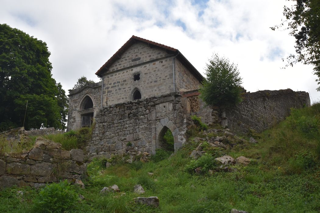 chapelle-musée, murs de clôture ouest et sud