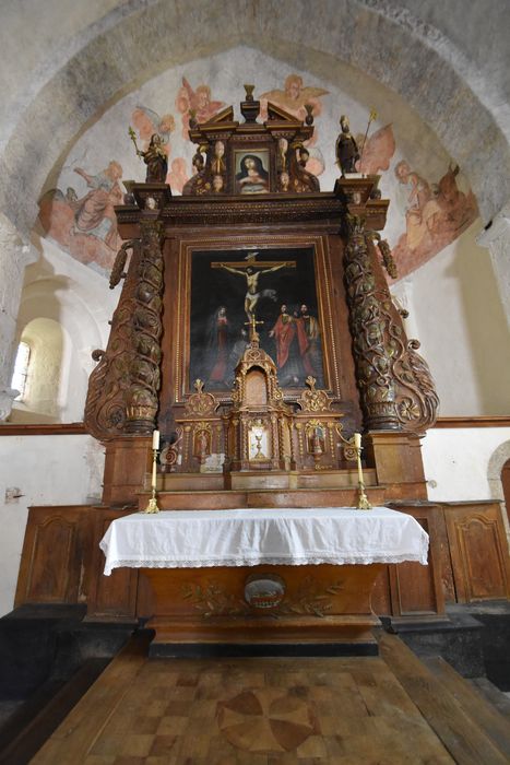 maître-autel, retable, tableau : Crucifixion (la)