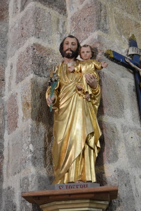 groupe sculpté : Saint Joseph et l’Enfant