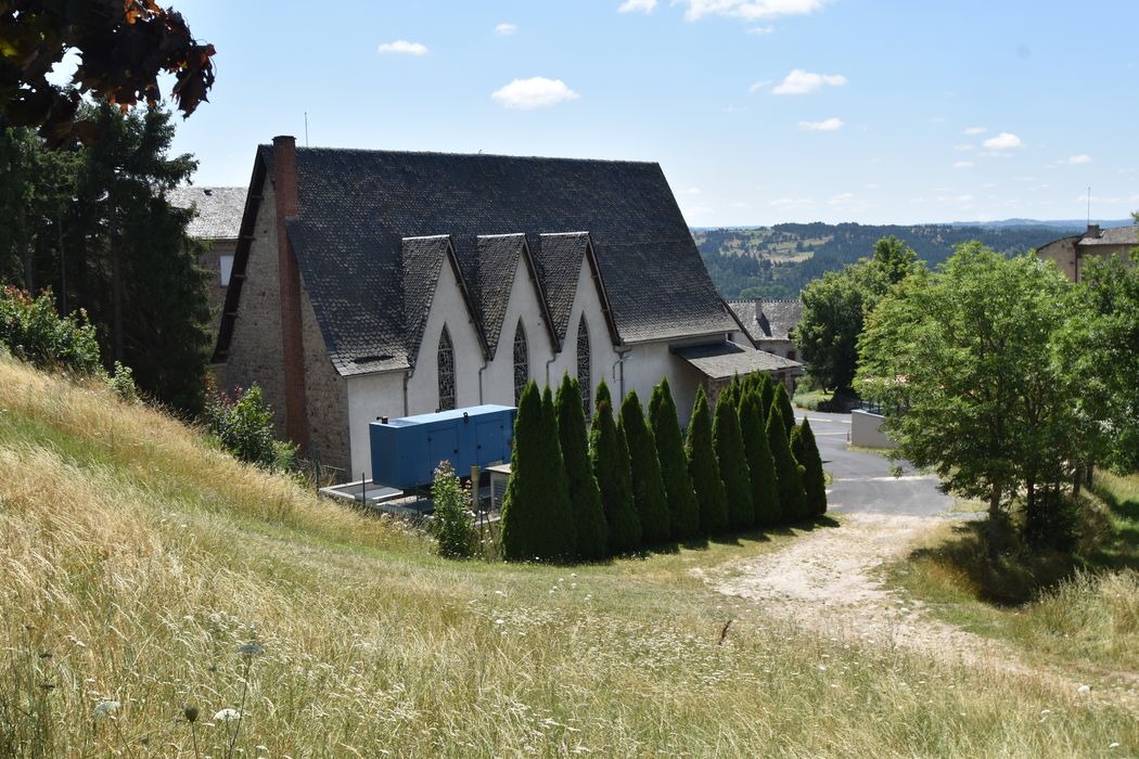 façade latérale nord, vue partielle