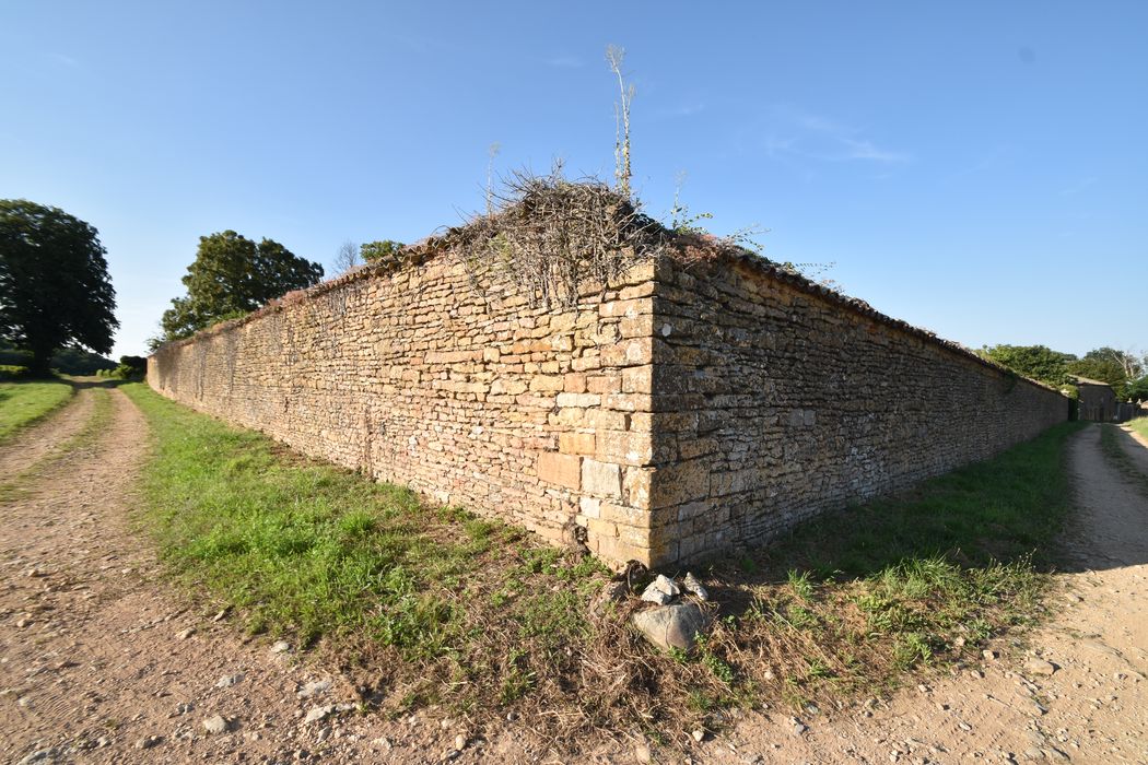 murs de clôture, angle sud-ouest