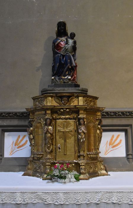 statue : Vierge à l’Enfant, tabernacle