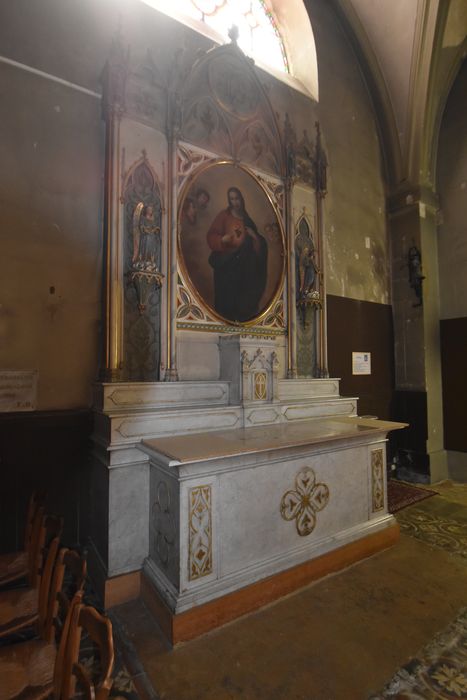 retable secondaire, tableau : Christ du Sacré-Coeur