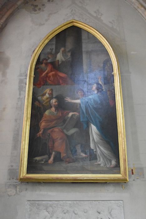 tableau : Sainte Catherine parmi les philosophes d'Alexandrie