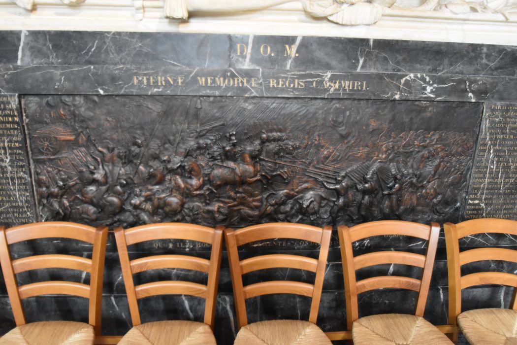 bas-relief : Victoire de Jean Casimir ou Bataille de Berestuzka en Volkynie, vue partielle