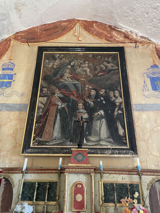 tableau : Donation du rosaire et vœu de Louis XIII (?) (la)