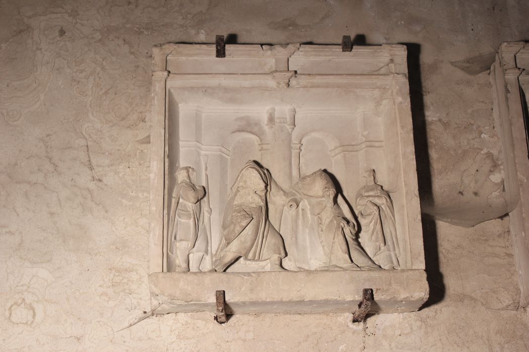 retable : Scènes de la vie de la Vierge et de saint Pierre, détail d’un des reliefs